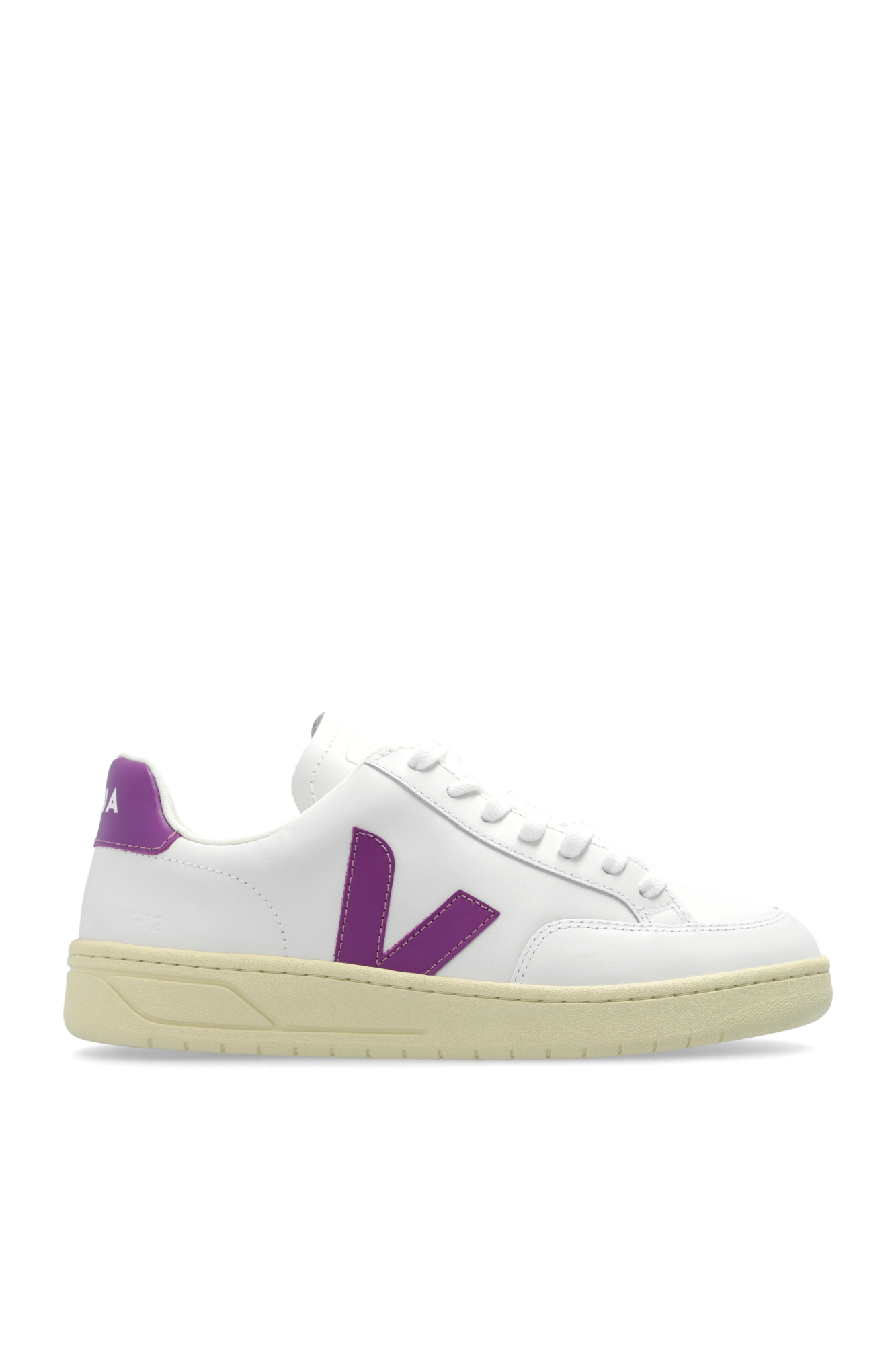 Veja White Calf Leather Bos Taurus Athletic Sneakers